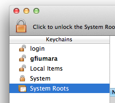 Keychain Access without login keychain as default